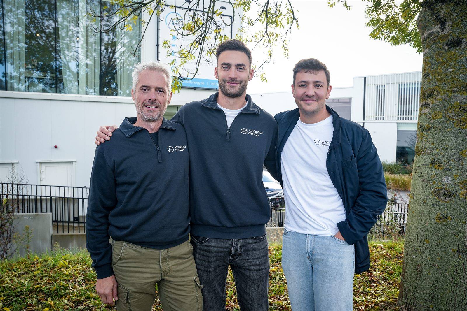 Drie adviseurs van Advanced Energy voor het kantoor in Wilsele bij Leuven